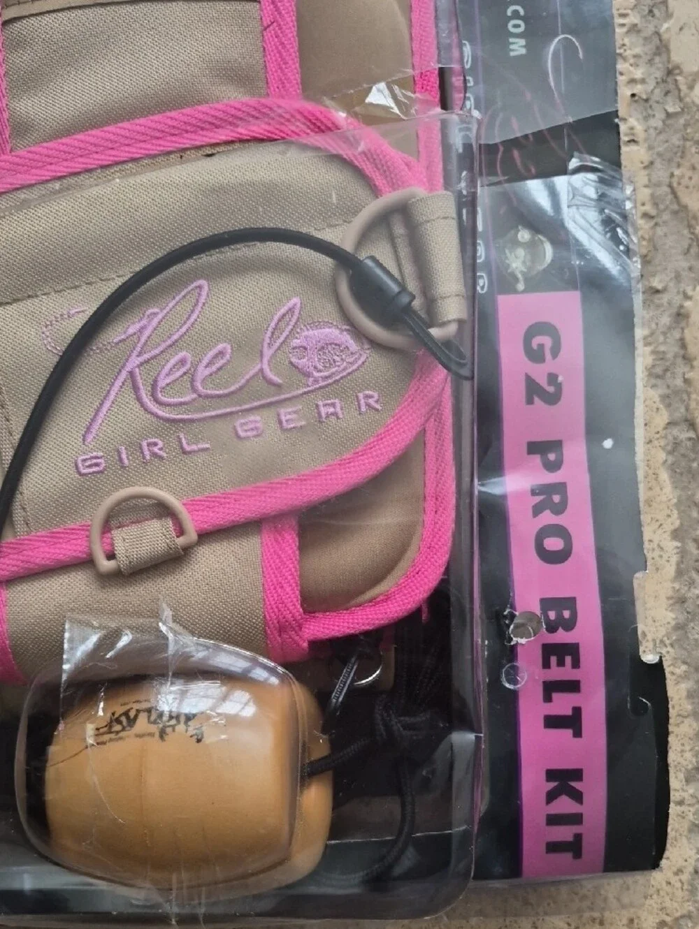 Wading Belt with Float - Pink and Tan